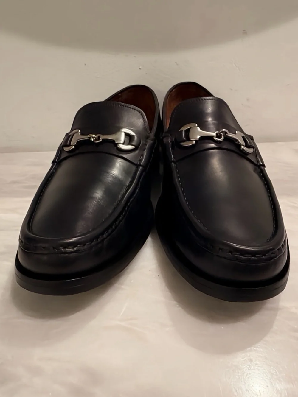 Allen Edmonds Arezzo Black Leather Horsebit Loafers Made in Italy Men’s 11.5 D